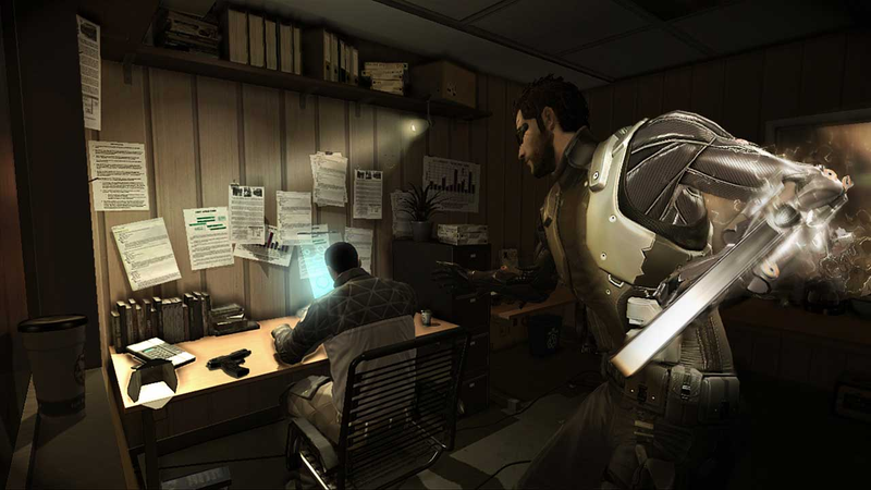 Illustration for article titled New Deus Ex: Human Revolution Screens Black, Gold & A Little Old